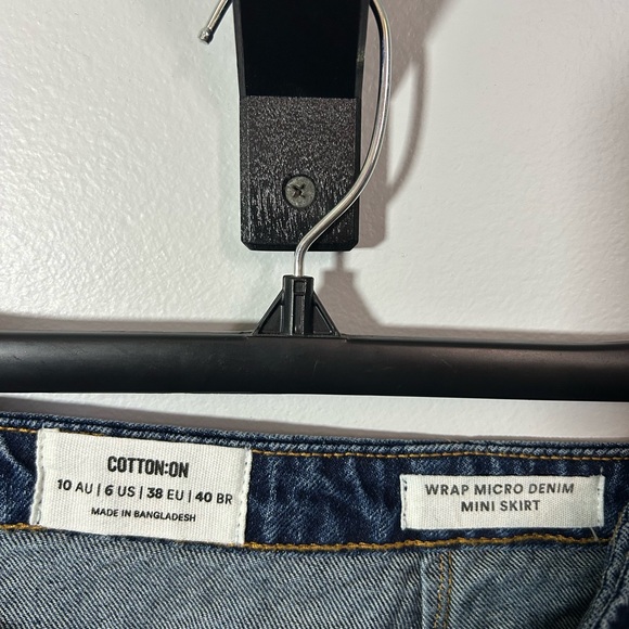 Cotton On Indigo Denim Mini Skirt - Picture 3 of 3
